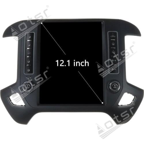 PX6 Android 8.1 Tesla Style Vertical Screen GPS Navigation Car Multimedia Radio Player For Chevrolet Silverado GMC Sierra 2015