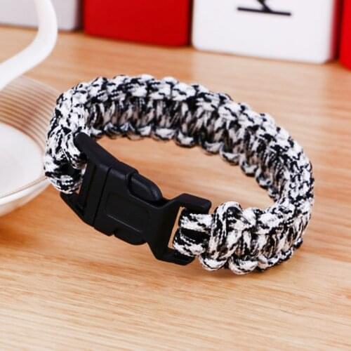 Original New Survival Paracord Bracelet For Men Outdoor Camping Hiking Buckle Wristband Women Rope Bracelet Male Jewelry Gift