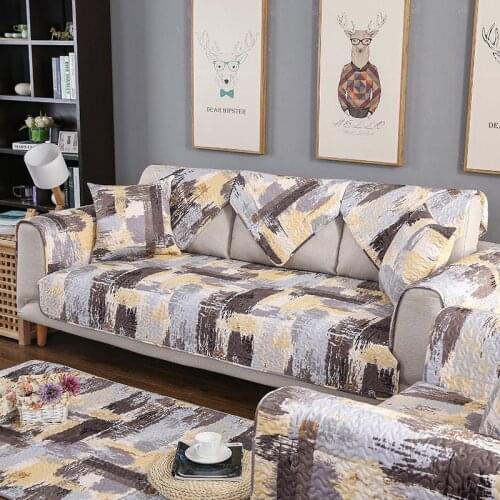 1 Piece Simple Design Sofa Cover Cotton Slip-Resistant Sofa Towel Chair Covers Mats Living/Drawing Room Decorative