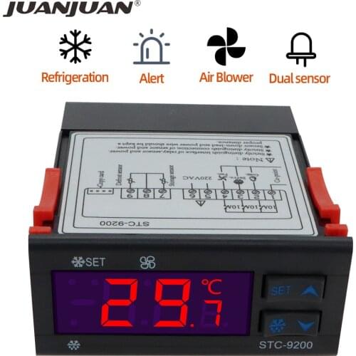 STC-9200 Digital Temperature controller Thermoregulatorre with frigeration defrost fan alarm function AC 220V DC 24V 12V 50%off