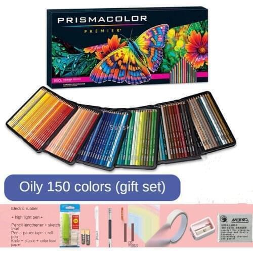 Colored Pencils Prismacolor, Set of 150 Colors, Soft Wax-Based Cores, Ideal for Drawing Art Sketching Shading & Coloring Tin Box