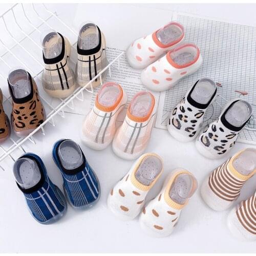 Baby Shoes Combed Cotton Toddler Shoes Early Childhood Education Breathable Floor Shoes Newborn Indoor Floor Socks for 0-2Y Kids