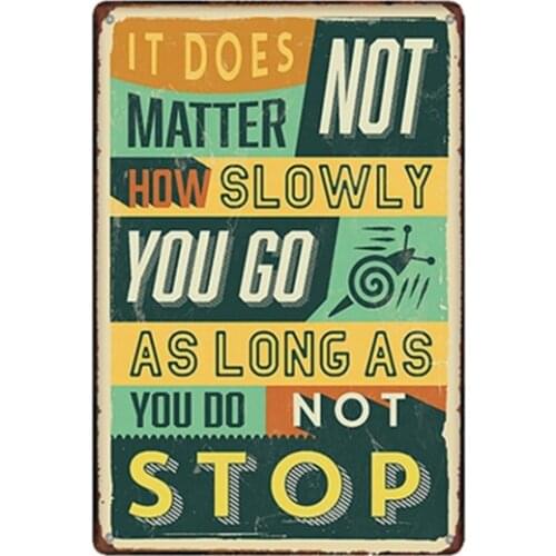 Motto Metal Tin Sign 20*30 Cm Sticker Decor Bar Pub Home Vintage Retro Poster Comic Sticker Metal Painting Metal Poster 2021 Hot