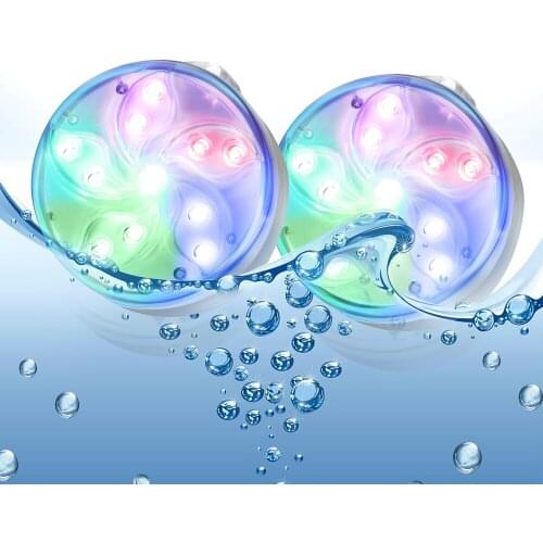 Remote Controlled IP68 Water-Proof RGB-LED Submersible Lights Pool Lamp Underwater For Vase Bowl Fish Tank Wedding Decoration