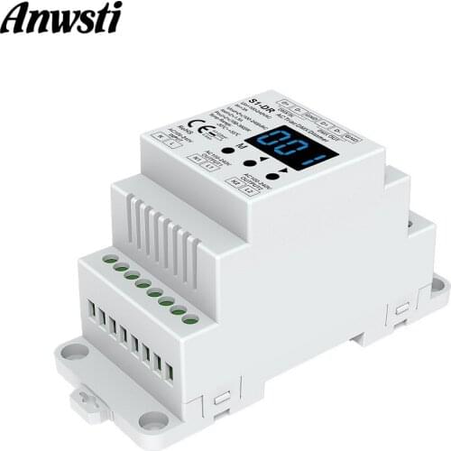 DMX512 LED Dimmer 220V 230V 110V 2 Channel Dimmable AC Triac DMX Controller Bulb Lamp Light DIM Rail Triac Dimmer Switch S1-DR