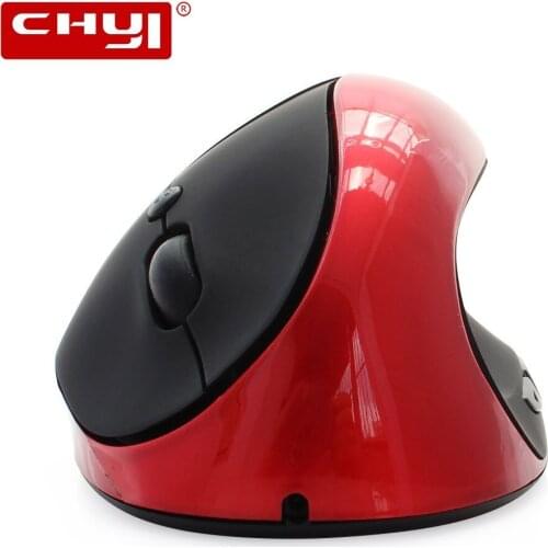 CHYI Ergonomic Wireless Mouse Rechargeable Vertical Computer Mice Cordless 5 Buttons USB Optical Mouse With Mouse Pad For Laptop