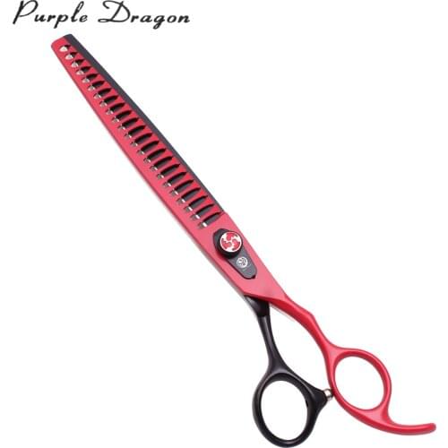 Pet Thinning Scissors Purple Dragon 8.0" Japanese Steel Pet Grooming Scissors Dog Hair Shears 4004# Dog Scissors Fishbone Teeth