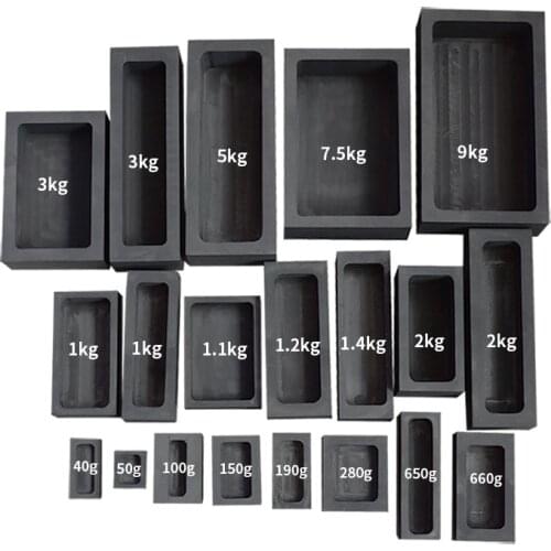 2pcs 4kg Graphite Melting Crucible With Neck & 1pc matching tong and 1pc 7.5kg ingot mold