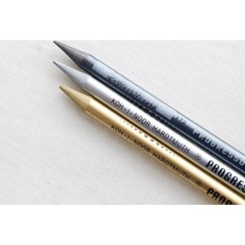 KOH-I-NOOR Color Pencils Color Lead Gold Silver Metal Color Sketch Drawing Pencil Lead Single 8750