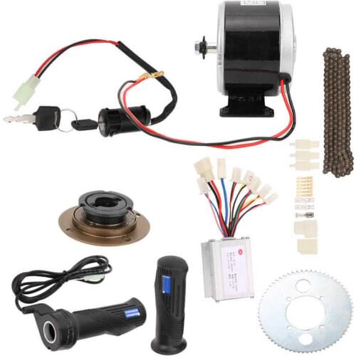 9pcs/Set 250W 24V Bicycle Conversion Kit E-bike Brush Motor Set Bicycle Controller Bike Conversion High Speed Kit Accessory