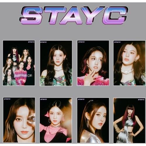 KPOP Pasteable Poster STAYC New Album SO BAD Figure Pictorial Photos Sumin Sieun Wall Sticker Room Decoration B24