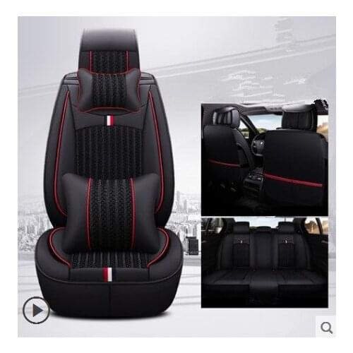 Best quality! Full set car seat covers for Audi A4 Allroad B9 2018 comfortable breathable seat covers for A4 2017,Free shipping