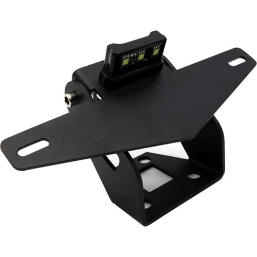 Motorcycle License Plate Holder Tail Light Bracket Compatible with Kawasaki NINJA250 Z400 19+ Parts Accessories 1x