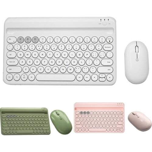Keyboard and Mouse Set External Wireless Keyboard Bluetooth-Compatible Ergonomics Chargeable for Android iOS Windows Tablet
