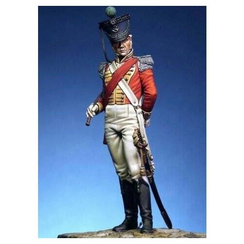 New Unassembled 1/24 75mm ancient warrior Officer 71st Highlands 75mm (WITH BASE ) Resin Figure Unpainted Model Kit