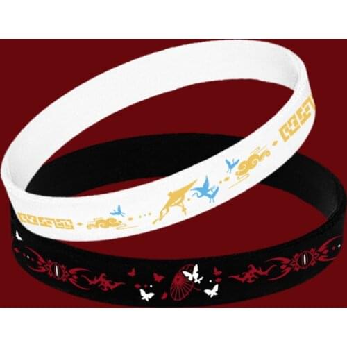 Wholesale 5 Pcs Chinese Anime Tian Guan Ci Fu Hua Cheng Xie Lian Cosplay Bracelet Silicone Wristband for Lovers' Bracelets Gifts