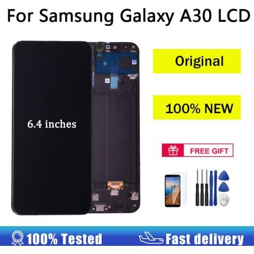 AUMOOK Original AMOLED for Samsungs Galaxy A30 Display Lcd Screen Screen Module Replacement for Samsung A305 A305F Lcd Display