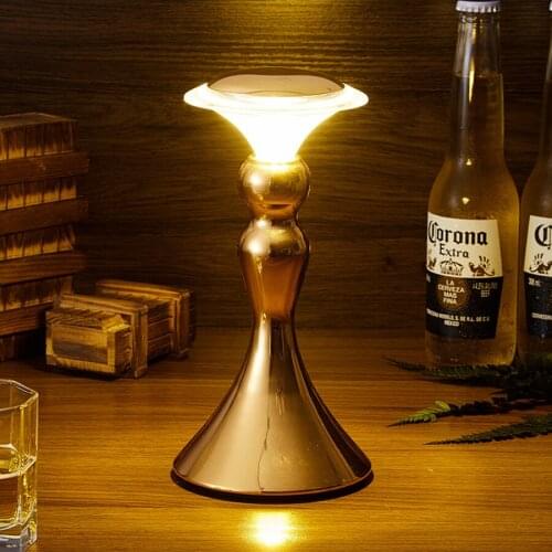 Thrisdar Rechargeable LED Restaurant Bar Table Lamp Touch Sensor Hotel Cafe Dimmable Table Light Bedroom Bedside Night Light