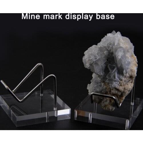 Acrylic Mineral Stone Display Stand Stone Crystal Holder With Acrylic Base Desktop Display Shelf For Home Decoration Organizer