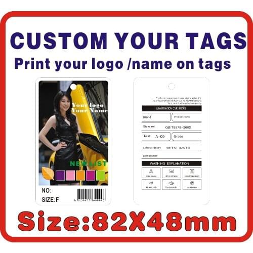 Custom jeans tags ,print your logo on tags 500PCS, Hang Tags, change your name DIY you label, A18