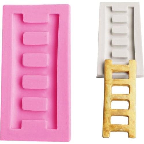 Cute Small Ladder Silicone Molds Cake Chocolate Fondant Tools Bakeware Mould Cake Decorating Kitchen R8S0