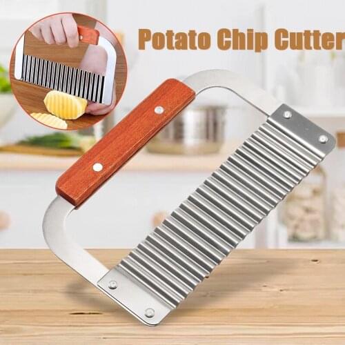 Crinkle Wavy Cutters Potato Chip Cutters Dough Vegetable Fruit Crinkle Wavy Slicer Easy Cutting Tool Safe And Convenient