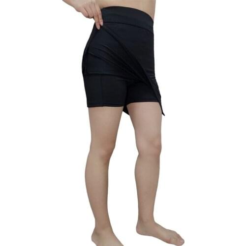 Womens Shorts High Waist Stretch A Line Casual Hakama With Pockets