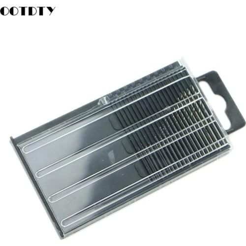 20Pcs Mini Tiny Micro HSS Twist Drill Bit Set 0.3mm-1.6mm Model Craft With Case