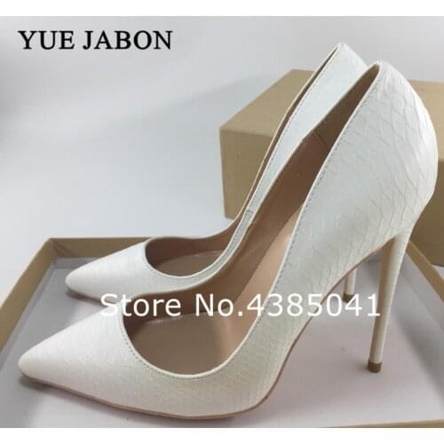 Big Sale Sexy Pointed Toe High Heel Pumps Leather Thin Heels Woman Shoe White Dress Heels shallow mouth high heels Lady Shoes