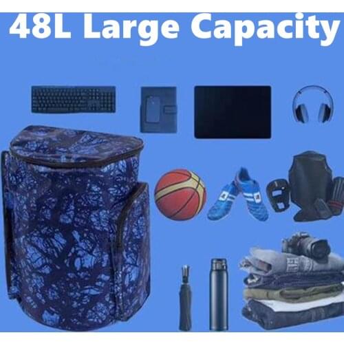 48L Big Taekwondo Backpacks Protectors Training bag Sport Rope Taekwondo Bag Running Light Backpack Unisex Travel Gym Bag Grey