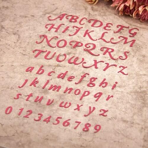 Letters DIY scrapbook photo album paper card decoration crafts embossing die cutting N31