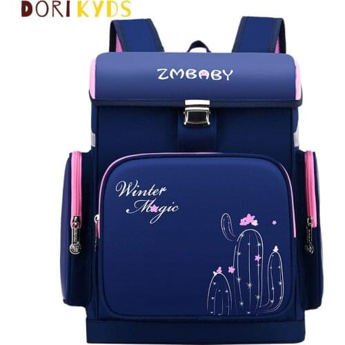 DORIKYDS Fashion Cartoon Children Backpacks PU Leather Waterproof Kids School Bags Primary Orthopedic Mochila Escolar