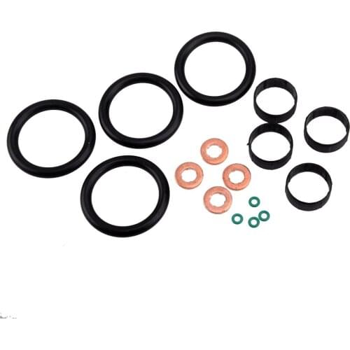16pcs/Set Car Fuel Injector Seal Washer O-ring Manifold Seal Kit Fit for Ford Fiesta Fusion 1.4 Duratorq TDCi 2002- 2007 2008