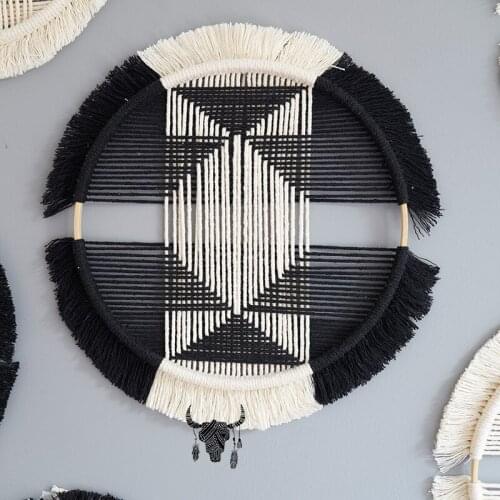 Macrame Bohemian Handmade Creative Cotton Christmas Wall Hanging Tapestry Home Decoration Wall Decor Bedroom