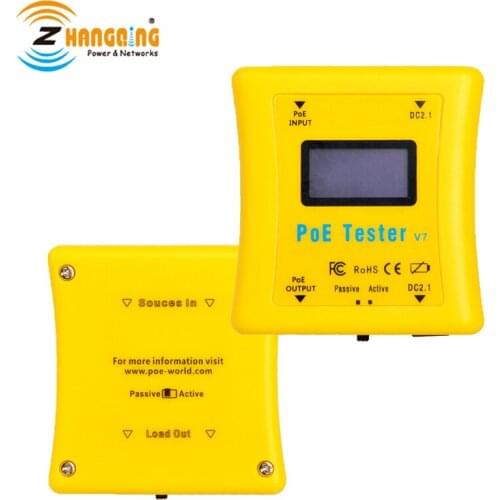 PoE Inline Tester Network CCTV Tester Multi-function Test the actual power needed LED display No Batteries