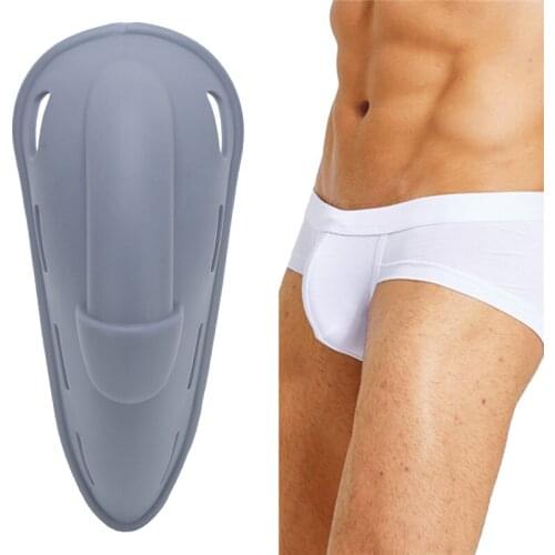 Men Enlarge Penis Pouch Protection Push Up Cup Penis Pad Swimwear Briefs Shorts Underwear Removable Inside Enhance Pads