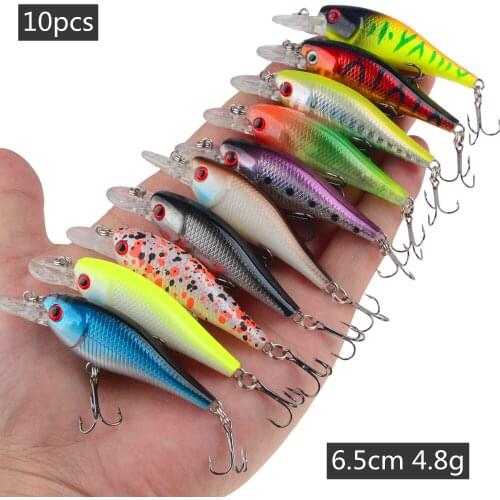 Fishing Lure Set Fishing Artificial Crankbait Minnow Floating Swing Hard Bait Wobblers for Fishing tackle Wholesale