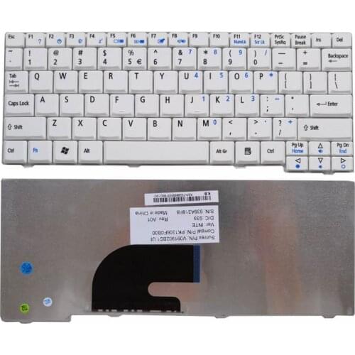 Juling New FOR ACER Aspire One D150 D250 KAV10 KAV60 A110 KAV60 KAVA0 D150 ZG5 ZG8 523H P531H N214CM-2 US English keyboard