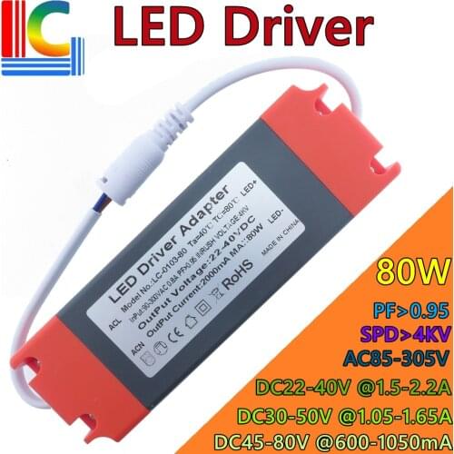 50W LED Plug light Driver 350ma 400ma 450ma 500ma 600mA 700ma 750ma 900mA 1000ma 1050ma 1200mA 1300ma 1400ma 1500mA CE Power