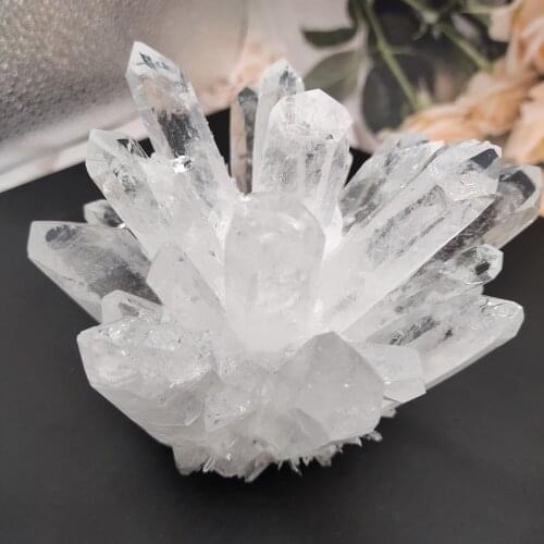 1pcS Natural Rare White Quartz Crystal Cluster Mineral Specimen Healing