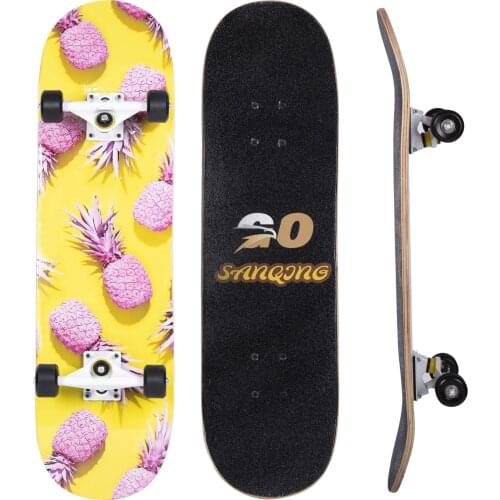 Double Rocker Skateboard Teenagers Adult Beginners Complete Skateboard High Speed Drift Four-wheel Skateboard