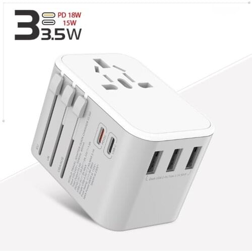 Universal travel charger usb type c quick charge 3.0 Mobile Phone Charger For iPhone X Samsung Xiaomi Huawei Tablet Wall Adapter