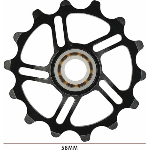 REDLAND Bicycle 14T Aluminum Alloy Guiding Wheel MTB Bike Accessories Bike Guiding Wheel Gear Wheel Bicycle Cycling Parts