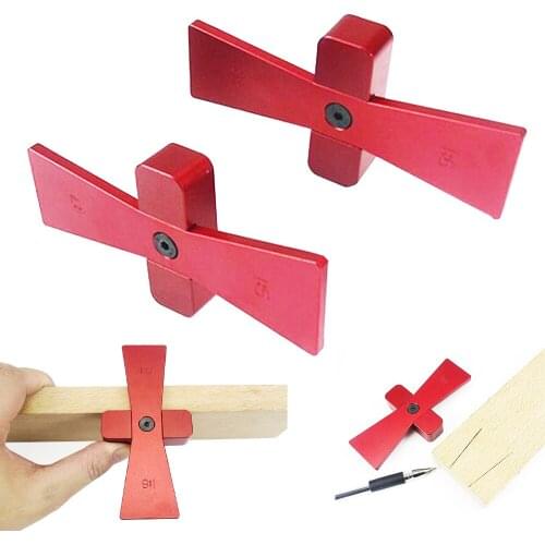 2pcs Aluminum Dovetail Marker 1:5/1:7/1:8/1:9 Slopes Scriber Wood Joint Gauge Measuring Woodworking Tools 3