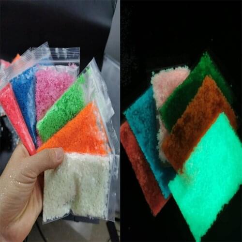 5g/Pack Luminous Nail Glitter Art Sequins Love Heart/Star/Flower Nail Decals Glitter Flakes Glow In Dark Glitter Multi-shapes