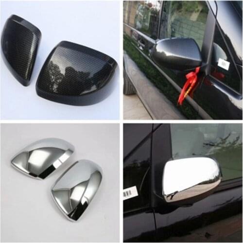 Car Side Rearview Mirror Decal Cover Trim Sticker Carbon Fiber ABS Fit For Mercedes Benz VITO 2017 Car Styling