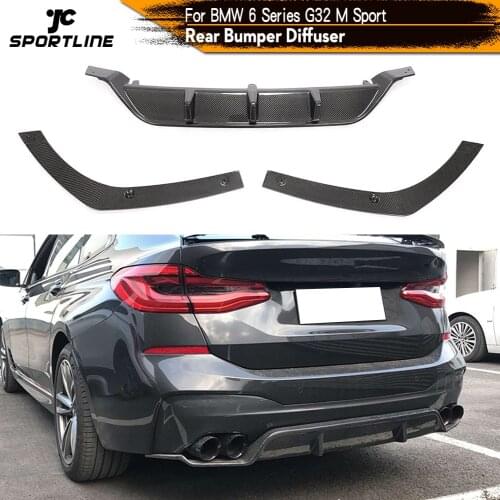 Carbon Fiber Rear Bumper Diffuser Lip For BMW 6 Series GT G32 M-SPORT 2017 - 2019 Car Rear Bumper Diffuser Lip Splitters