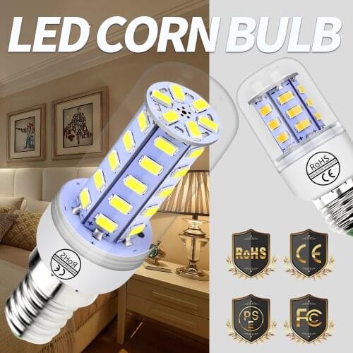 E27 LED Lamp E14 LED Corn Bulb GU10 220V G9 Light 24 36 48 56 69 72LEDs Home Chandelier Candle B22 Ampoule Light Ceiling SMD5730
