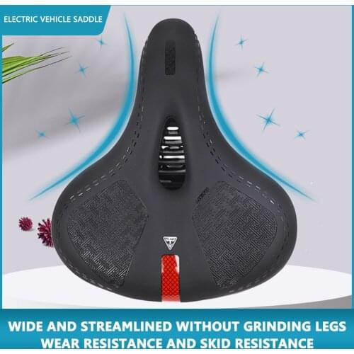 Ergonomic Soft Large Silicone Bicycle Saddles Shock Absorption Breathable Bike Seat Widen Thicken Cushion Cycling Accessories