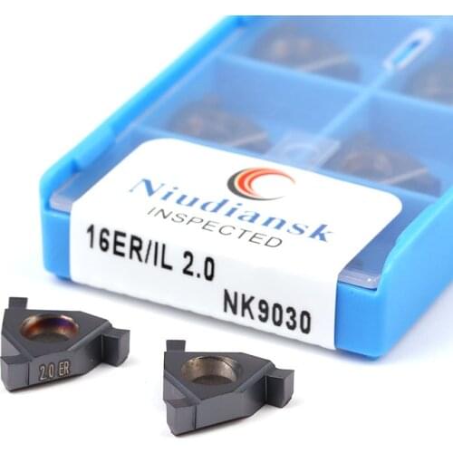 16ER/IL 2.0/2.1/2.2/2.25/2.3/2.4/2.5/2.6/2.7/2.8/2.9/3.0 NK9030 CNC Lathe Paperback Cut Groove Carbide Grooving Insert Efficient